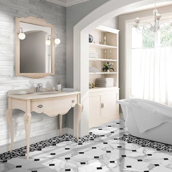 Jonico Poetry Square 8.78 in. x 8.78 in. Matte Porcelain Floor and Wall Tile (12.27 sq. ft./Case)