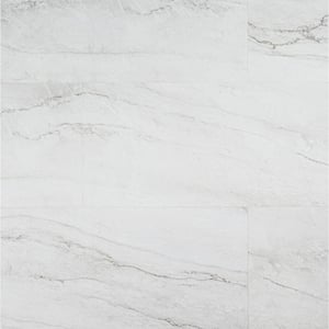 Calacatta Raccolto MIL x 18 in. W x 36 in. L Click Lock Waterproof Vinyl Tile Flooring (27 sq. ft. /case)