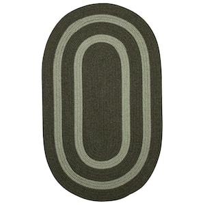 Paige Olive 10 ft. x 10 ft. Braided Round Area Rug