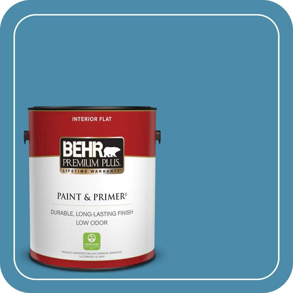 1 gal. #550D-6 Blue Chaise Flat Low Odor Interior Paint & Primer price history on PriceWatchPro