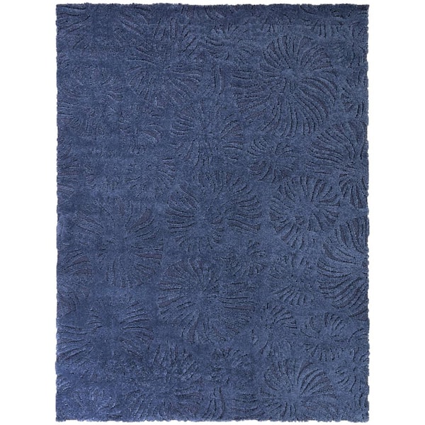 BALTA Shelley Blue 8 ft. x 10 ft. Spiral Shells Area Rug