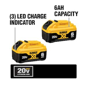 DEWALT 18V to 20V MAX Lithium-Ion Battery Adapter Kit (2 Pack) DCA2203C -  The Home Depot
