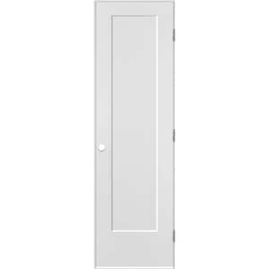 24 in. x 80 in. Lincoln Park 1-Panel Left-Handed Hollow-Core Primed Composite Single Prehung Interior Door