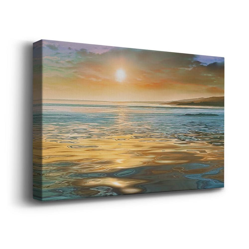 Evening Calm 24" x 36" Multicolor Canvas Scenic Landscape Wall Art