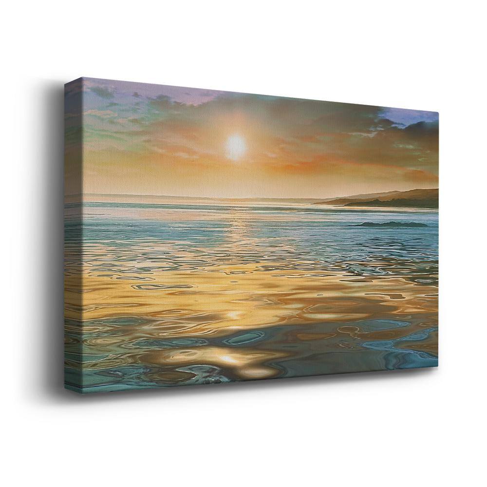 Evening Calm 40" x 60" Multicolor Canvas Wall Art