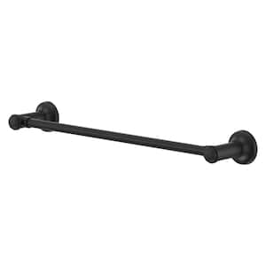 Briscoe 18 in. Wall Mounted Single Towel Bar in Spot Defense Matte Black