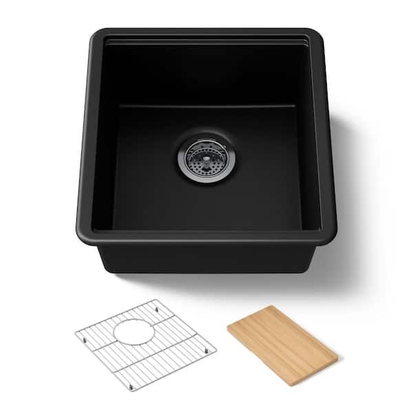 Billings 18 in. Undermount Bar Sink With Accessories