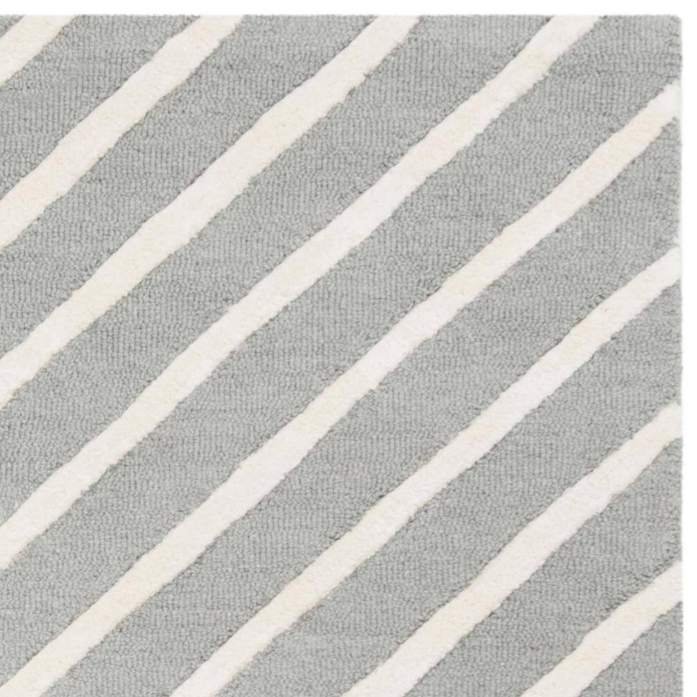 Gray Hand-Tufted Wool Kids Area Rug 5' x 7'
