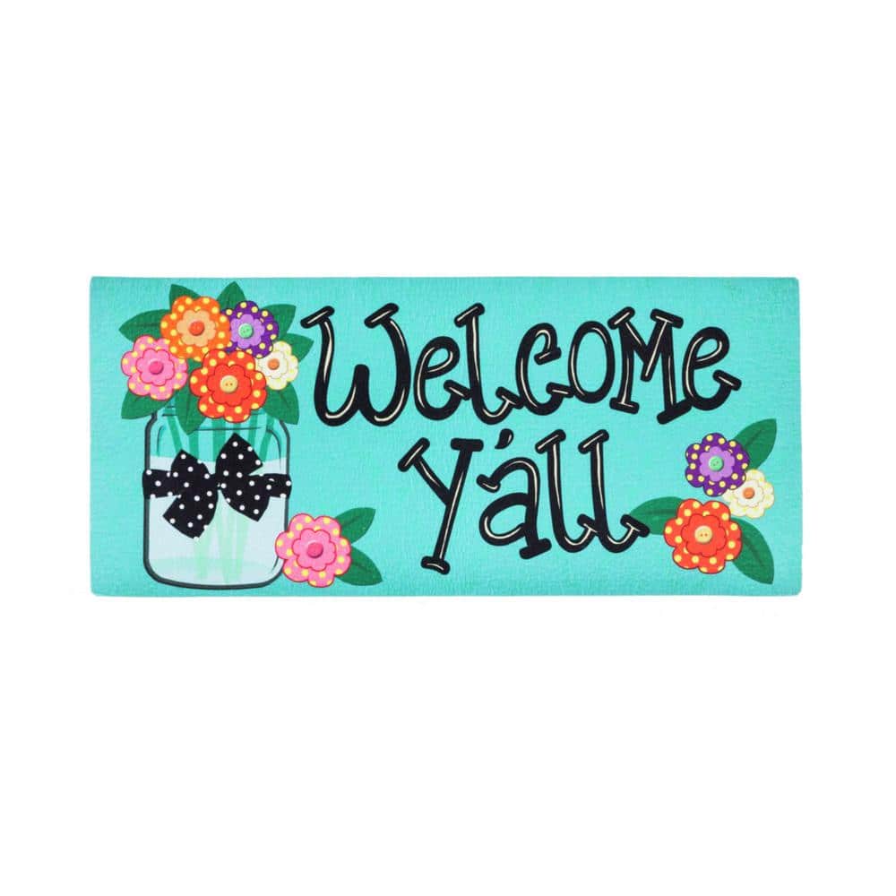 Seasonal Sassafras Decorative Rubber Outdoor Doormat Set
