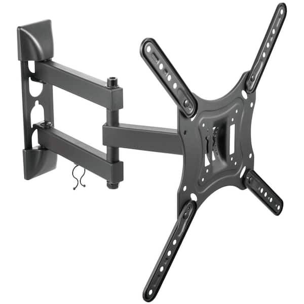 Full Motion Dual Arm TV Wall Mount for 23 in. to 55 in. Flat Panel TV's with 20° Tilt, 66 lbs. Load Capacity