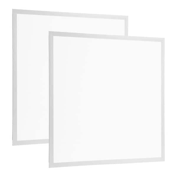 72W 2x2FT LED Panel Light 3800LM 3-Color Switchable CCT Flat Troffer Recessed Edge-Lit