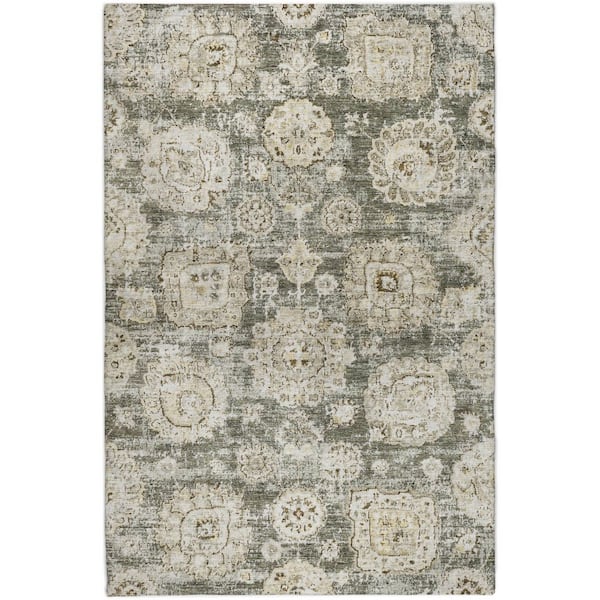 Dream Shag Premium Machine Washable Abstract ADS634 Taupe 10 ft. x 14 ft. Area Rug