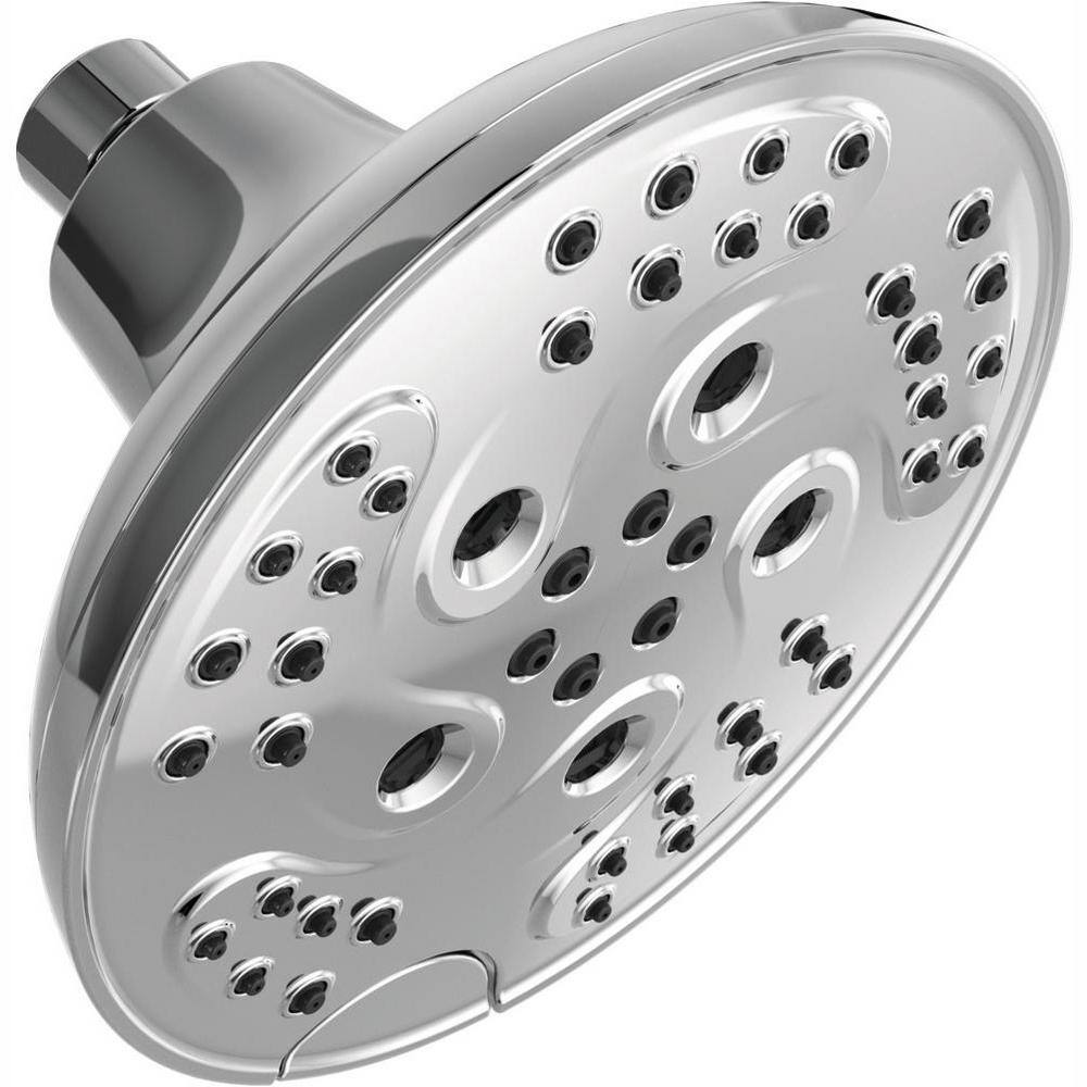 Delta Pivotal 5Spray Patterns 1.75 GPM 6 in. Wall Mount Fixed Shower Head with in