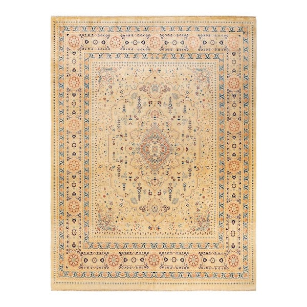Solo Rugs Mogul One of a Kind Tribal Ivory 8 ft. 0 in. x 10 ft. 7 in. Area Rug