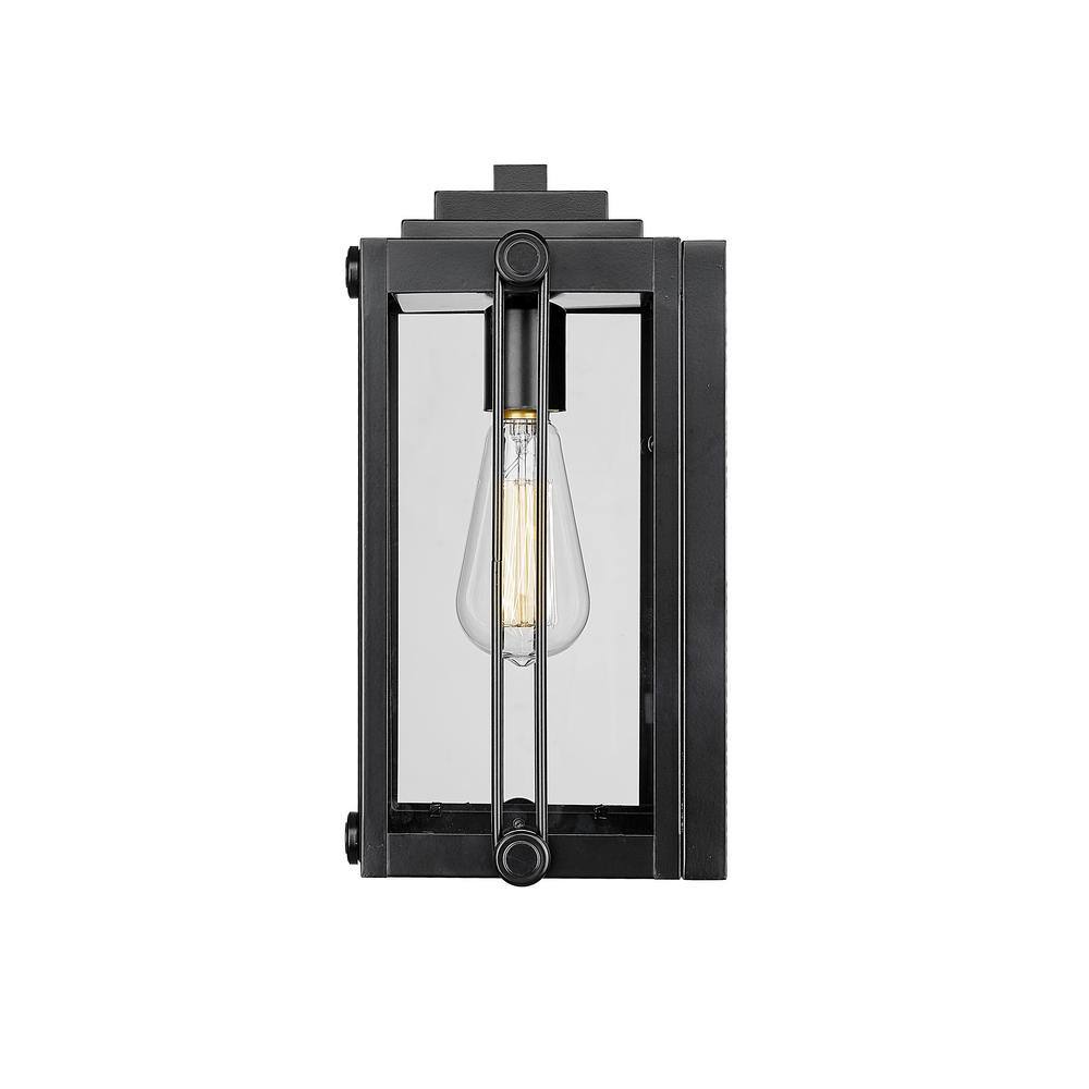 Powder Coated Black Metal Outdoor Wall Sconce