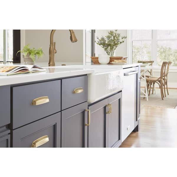 Stature 3 in. (76mm) Classic Champagne Bronze Bar Cabinet Pull