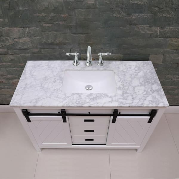 California 48-inch Vanity with Matte White Top