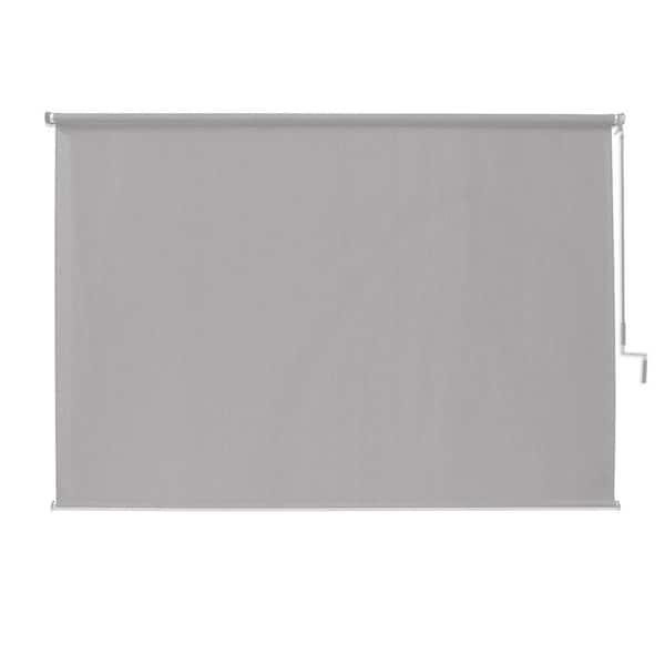 Coolaroo Stone Cordless UV Blocking Fade Resistant Fabric Exterior Roller Shade 120 in. W x 96 in. L