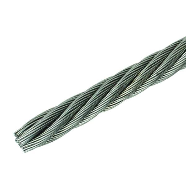 1/4 in. x 250 ft. Bright Fiber Core Steel Wire Rope