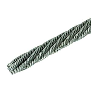 1/4 in. Bright Fiber Core Steel Wire Rope
