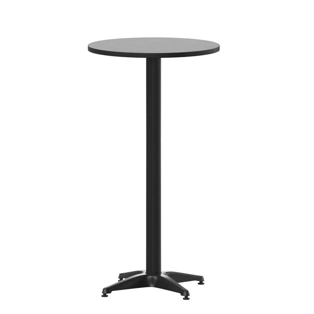 Carnegy Avenue Black Round Aluminum Outdoor Dining Table CGATLH520757
