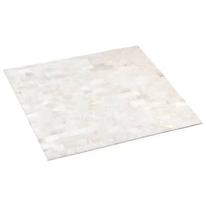 Nacreous Pearl White Subway 11.81 in. x 11.81 in. 3mm Glass Peel, Stick Backsplash Tiles (8-Piece/7.68 sq. ft. Per Case)
