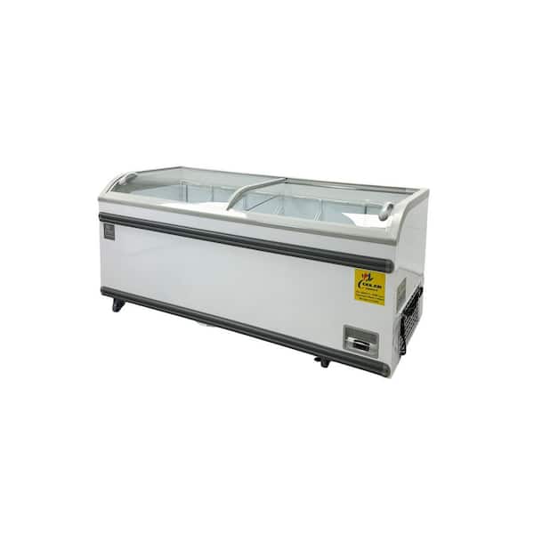 79 in. W 16.77 cu.ft. Manual Defrost Commercial Chest Freezer in White