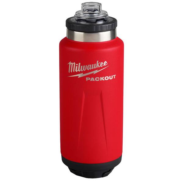 Milwaukee PACKOUT Red 36 oz. Insulated Bottle with Chug Lid 