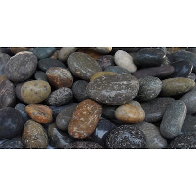 Baja Peninsula 20 cu. ft. 1/2 in. to 1 in. Mixed Mexican Polished Beach Pebble (40 lbs. 40-Bags/Pallet)