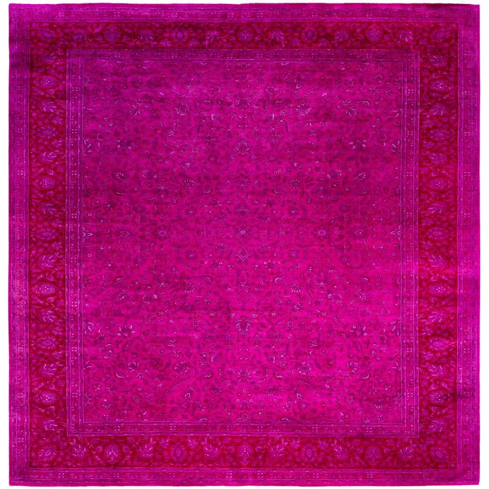 Fine Vibrance Pink 10 X 14 Hand-Knotted Wool Indoor Area Rug price history on PriceWatchPro