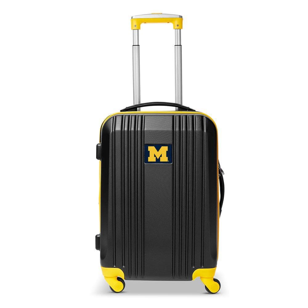 ミシガン　Michigan　バスパン　光沢イエロー　LL Denco NCAA Michigan 21 in. Yellow Hardcase 2-Tone Luggage Carry-On