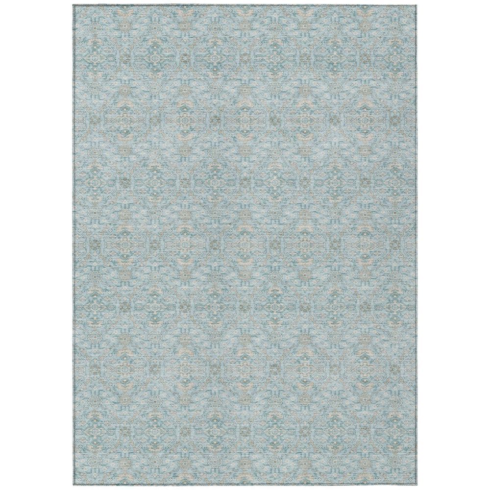 Chantille Machine Washable Indoor/Outdoor Abstract ACN2917 Sky 5 ft. x 7 ft. 6 in. Area Rug price history on PriceWatchPro