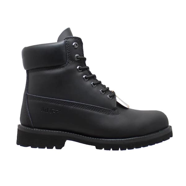 AdTec Men's 6'' Work Boots - Steel Toe - Black Size 9(W)