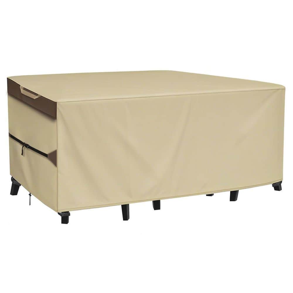 128L x 82W x 28H Inch Heavy Duty Waterproof Outdoor Patio Furniture Cover for Rectangular Table and Chairs price history on PriceWatchPro