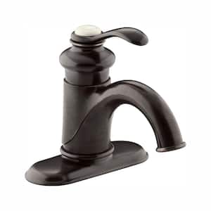 Fairfax Single Hole Single-Handle Mid-Arc Water-Saving Bathroom Faucet in Oil-Rubbed Bronze