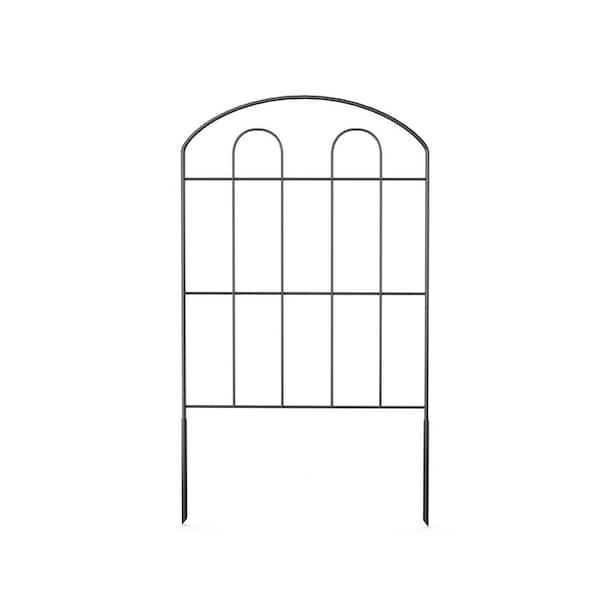 AMAGABELI GARDEN & HOME 5 Panels Decorative Garden Fence 10ft(L) x24in(H)  Bronze Metal Wire Garden Fencing Rustproof Patio Flower Bed Animal Barrier