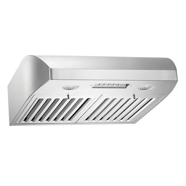KOBE Range Hoods 30 in. 680 CFM Stainless Steel Under Cabinet Range Hood with QuietMode from the Brillia Collection