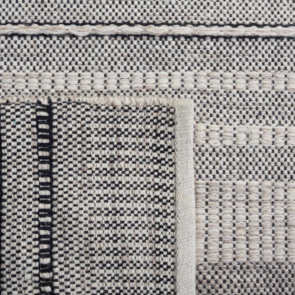 Handwoven Gray Square Wool Artisan Rug - 6' x 6'