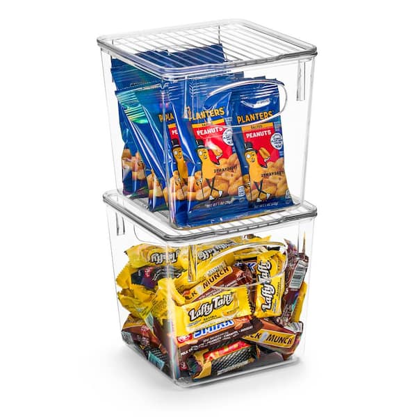 Sorbus Plastic Food Storage Container with Lids (2-Pack)