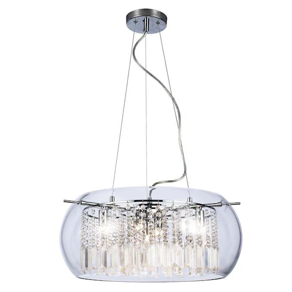Home Decorators Collection Paris 5-Light Crystal Chrome Chandelier