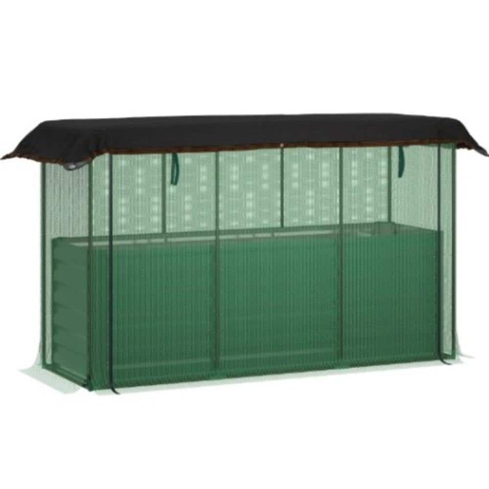 Open-Bottom Galvanized Bed  Cage & Shade Cloth – Garden price history on PriceWatchPro