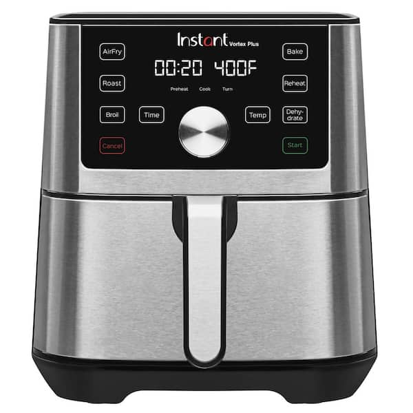 Instant Brands Vortex Plus 6-Quart Air Fryer with ClearCook in Stainless  Steel and Black