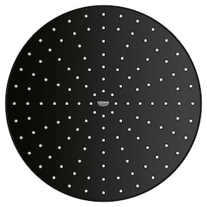 Rainshower Mono 310 1-Spray Patterns with 1.75 GPM 12.2 in. Single Ceiling Mount Rain Fixed Shower Head in Matte Black