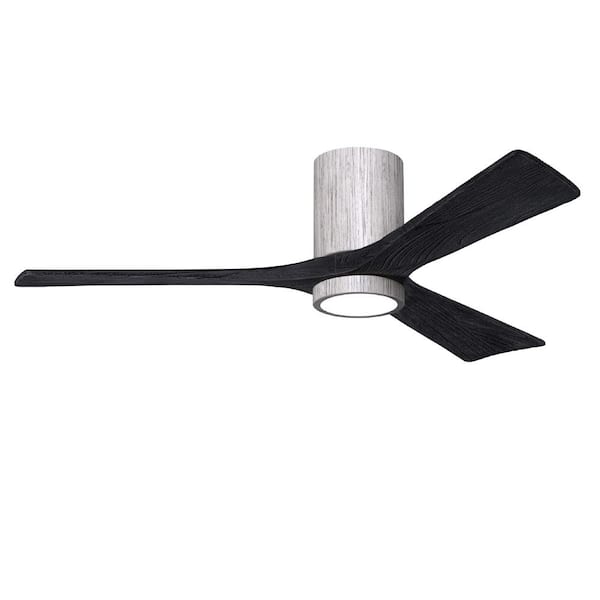 Unbranded Irene-3HLK 52 in. Integrated LED Indoor/Outdoor Barnwood Tone Ceiling Fan with Remote and Wall Control Included