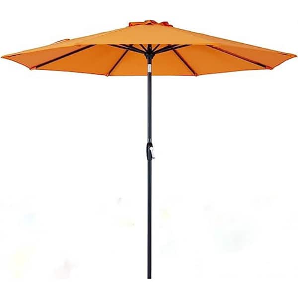 Dyiom 9 ft. Outdoor Market Tilt Patio Table Umbrella with Push Button