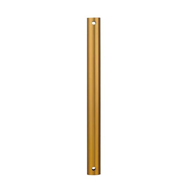 ARRANMORE LIGHTING & FANS 12 in. Aged Brass Steel Extension Downrod