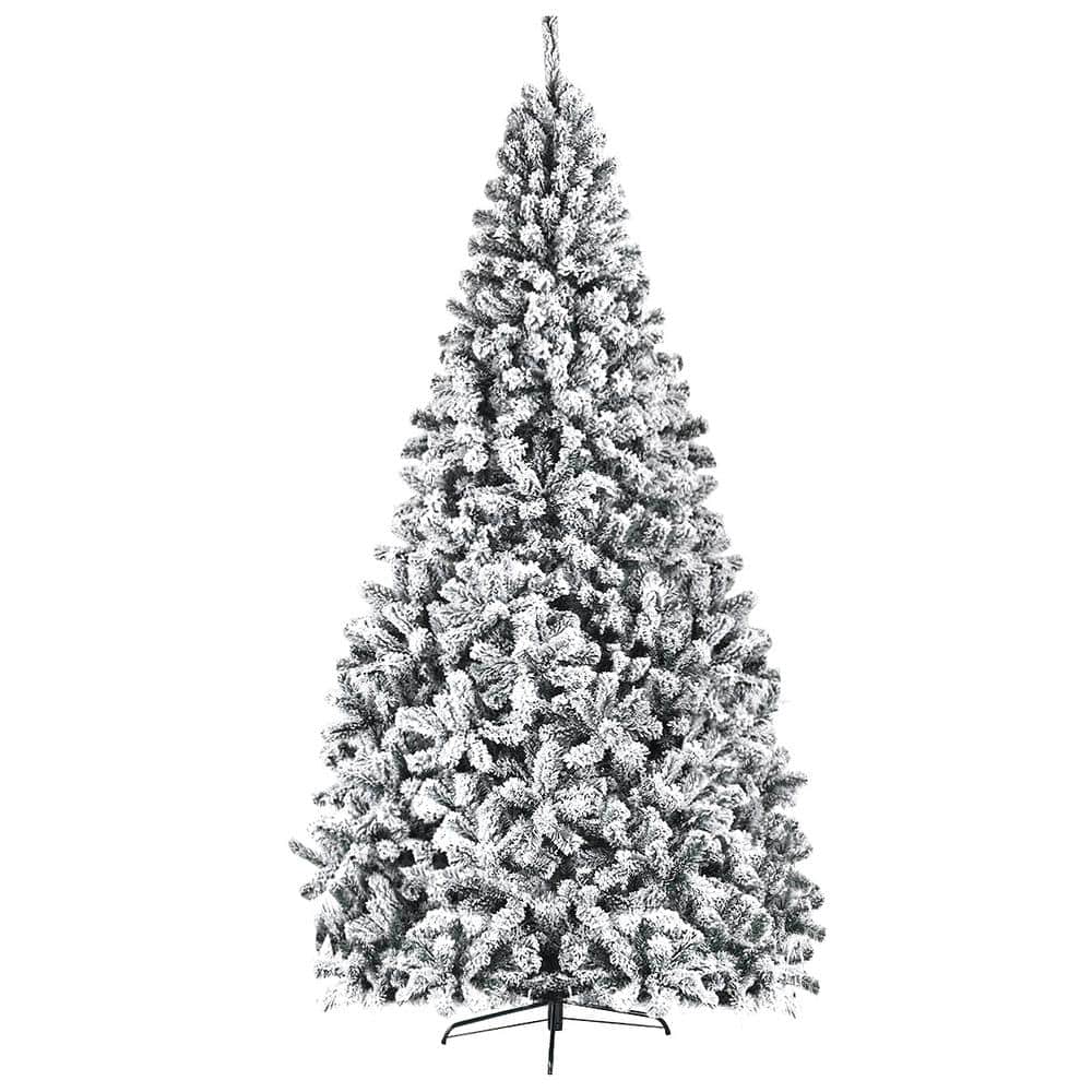 6 ft. Snow Flocked Hinged Artificial Christmas Tree Unlit Holiday Decor price history on PriceWatchPro