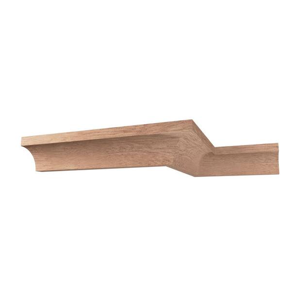 Ekena Millwork WM100 0.69 in. D x 0.69 in. W x 96 in. L Wood (Sapele Mahogany) Crown Moulding