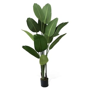6 ft. Artificial Bird of Paradise Plant with 13 Trunks, Realistic Look & Easy Maintenance, Perfect for Home or Office