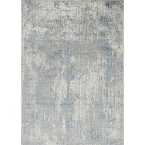 SAFAVIEH Restoration Vintage Blue/Ivory 8 ft. x 10 ft. Abstract Area Rug  RVT111M-8 - The Home Depot